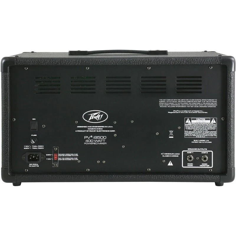 Peavey PVi Series 400-Watt, 8-Channel Mixer Amplifier with SD Card/USB MP3/Bluetooth Player - Image 3