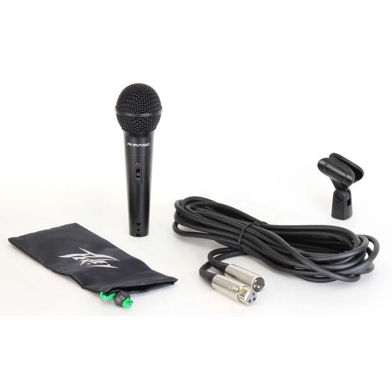 Peavey PVi100 Dynamic Cardioid Microphone in Black with XLR-XLR Cable - Image 2