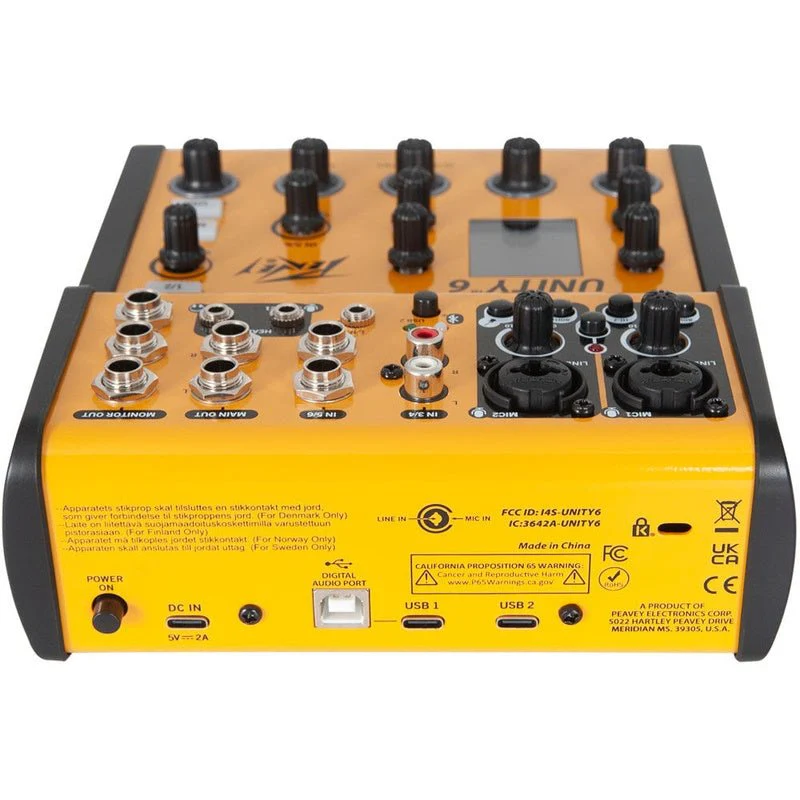 Peavey Unity Series "UNITY-6" Digital 6-Channel Mixer with Bluetooth - Image 5
