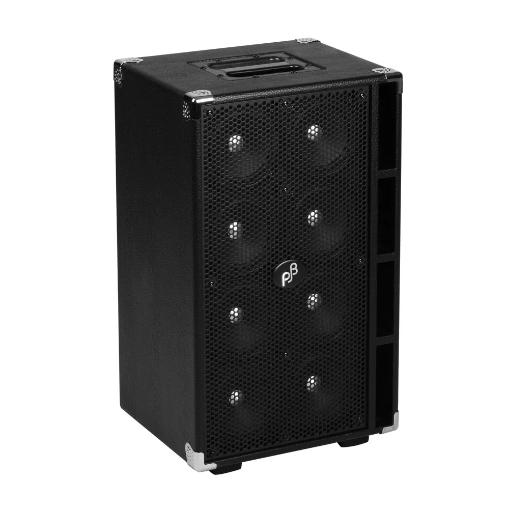 Phil Jones Bass PIRANHA COMPACT C8 800W 8 x 5″ Bass Speaker Cabinet Black - Image 3
