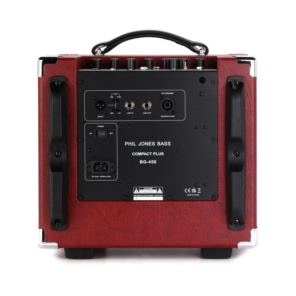 Phil Jones Bass COMPACT PLUS BG-450 300W 4 x 5" Bass Combo Amp w/ DI Out Red - Image 3