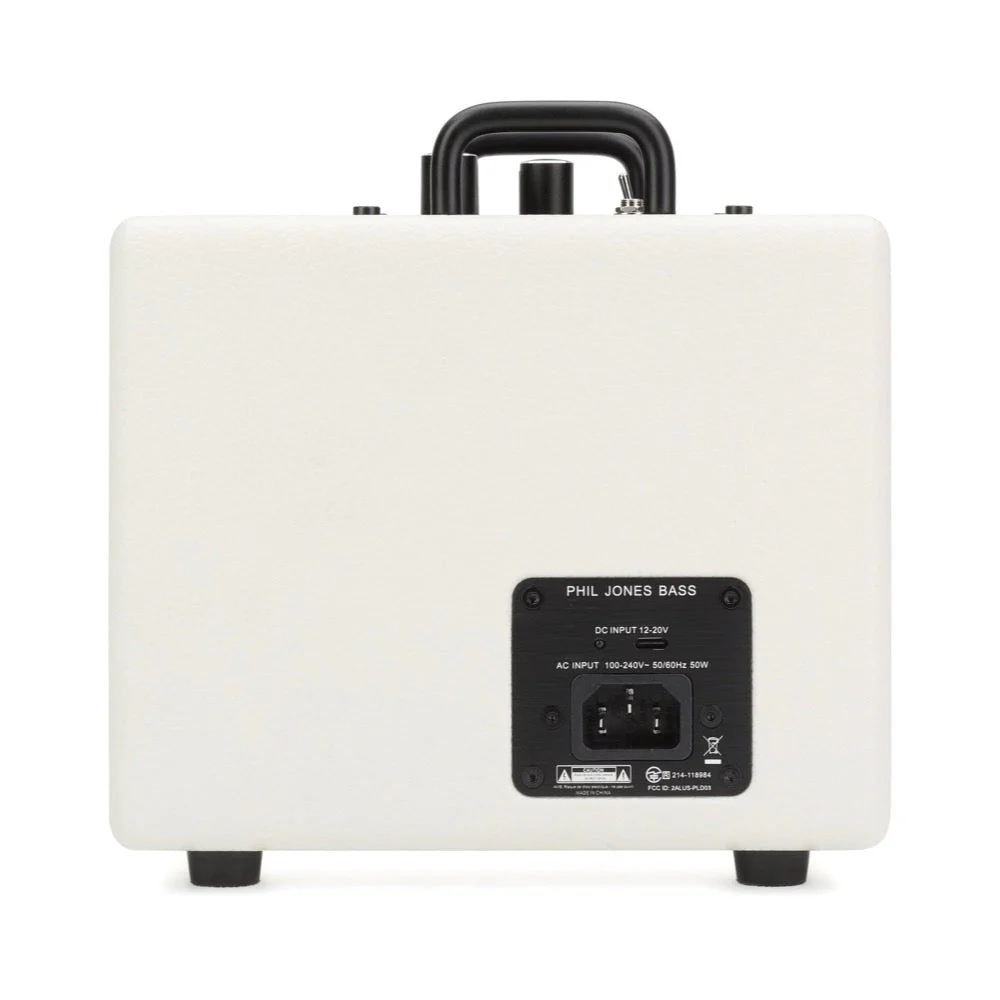 Phil Jones Bass X4C NANOBASS 35W 1 x 4" Multi-instrument Combo Amp w/ DSP & Bluetooth Audio White - Image 3