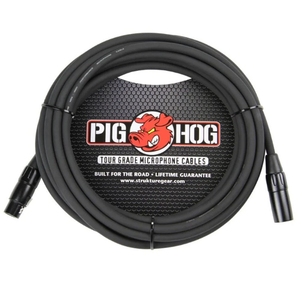 Pig Hog PHM25 Tour Grade XLR Mic Cable, 25ft / 7.6M