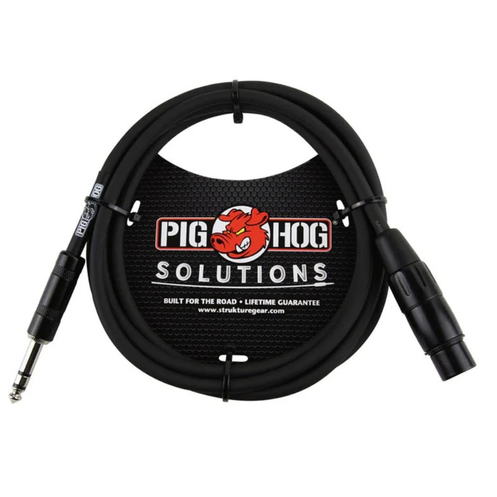Pig Hog PX-TMXF3 3ft TRS(M)-XLR(F) Balanced Cable