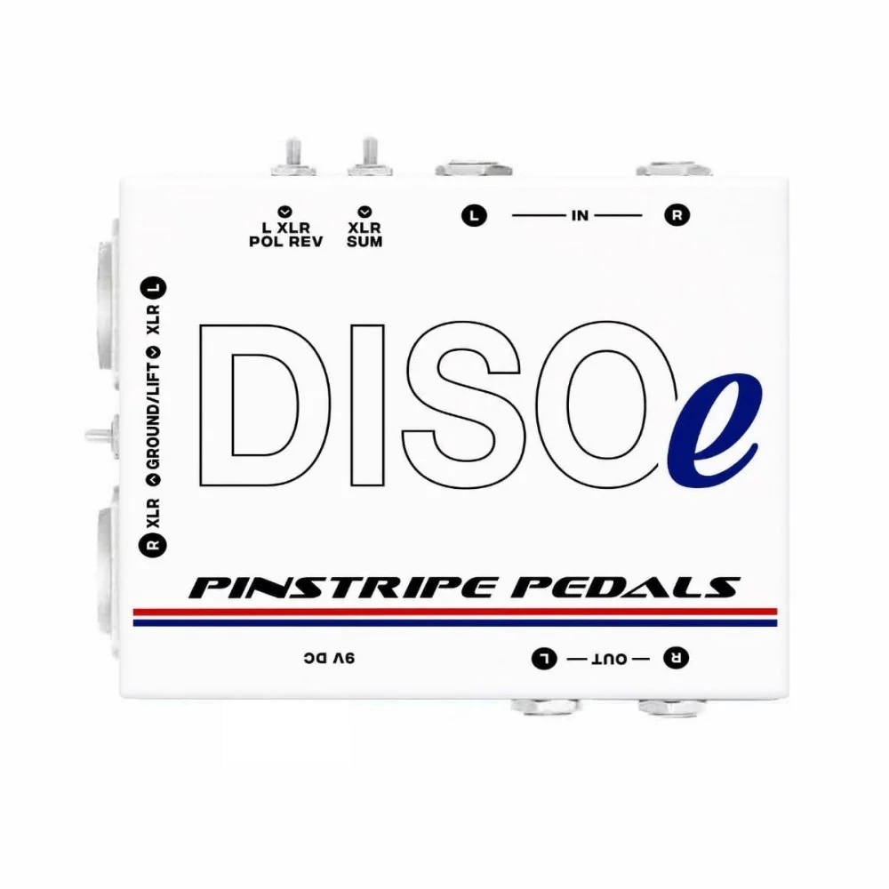 Pinstripe Pedals DISOe Buffered Dual Line Isolator w/ XLR Summing Switch & Polarity Reverse