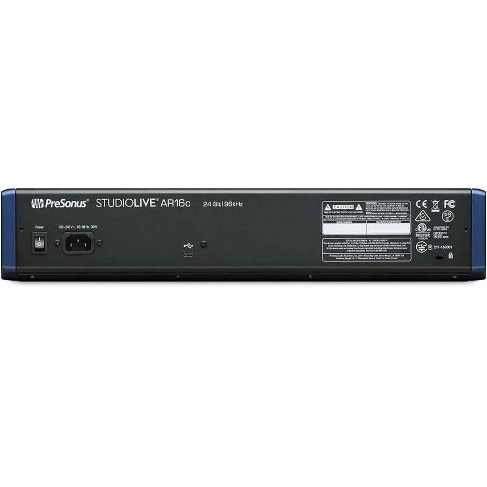 Presonus StudioLive AR16C 16-Ch Mixer w/ Bluetooth & USB-C Multitrack Recording - Image 3