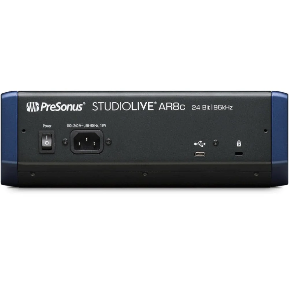 PreSonus StudioLive AR8C 8-Ch Mixer w/ Bluetooth & USB Multitrack Recording - Image 3