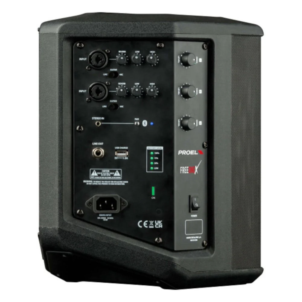 Proel Free One X Portable PA Speaker - Black - Image 3