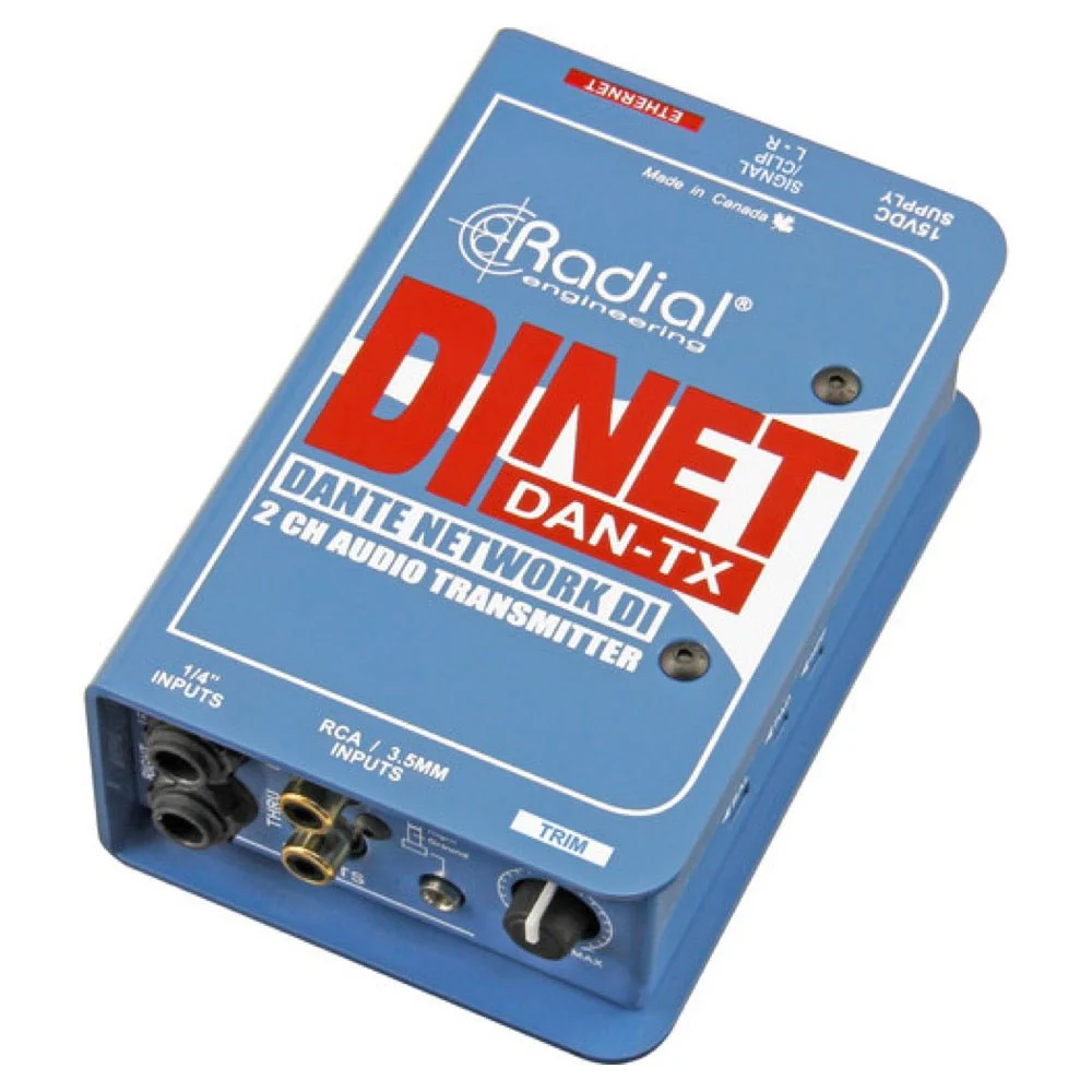 Radial DiNET DAN-TX Dante Enabled DI Transmitter