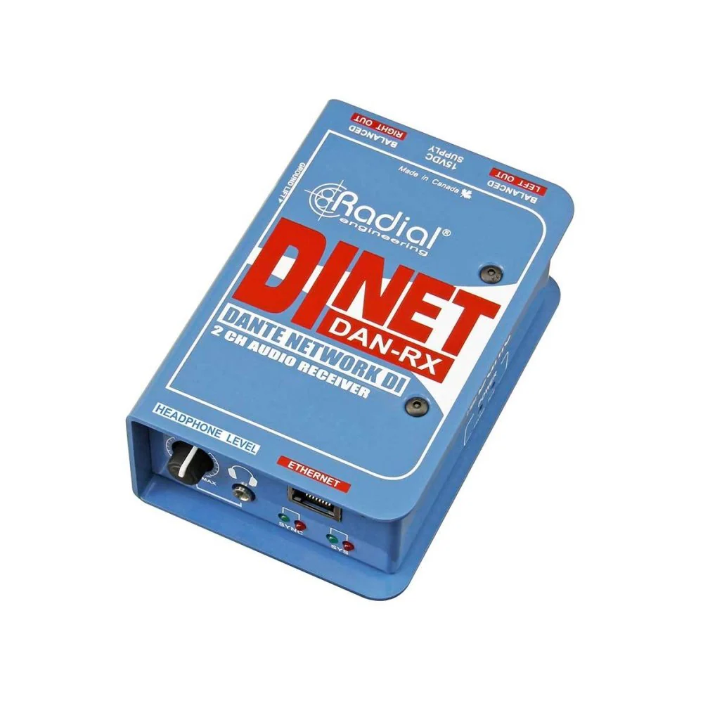 Radial DiNET DAN-RX Dante Enabled DI Receiver