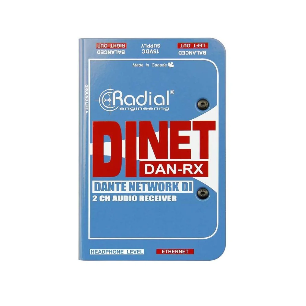 Radial DiNET DAN-RX Dante Enabled DI Receiver - Image 2