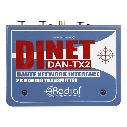 Radial DiNET DAN TX2 2-Channel Dante Network Transmitter - Image 2