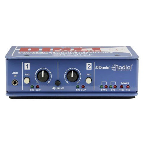 Radial DiNET DAN TX2 2-Channel Dante Network Transmitter - Image 4