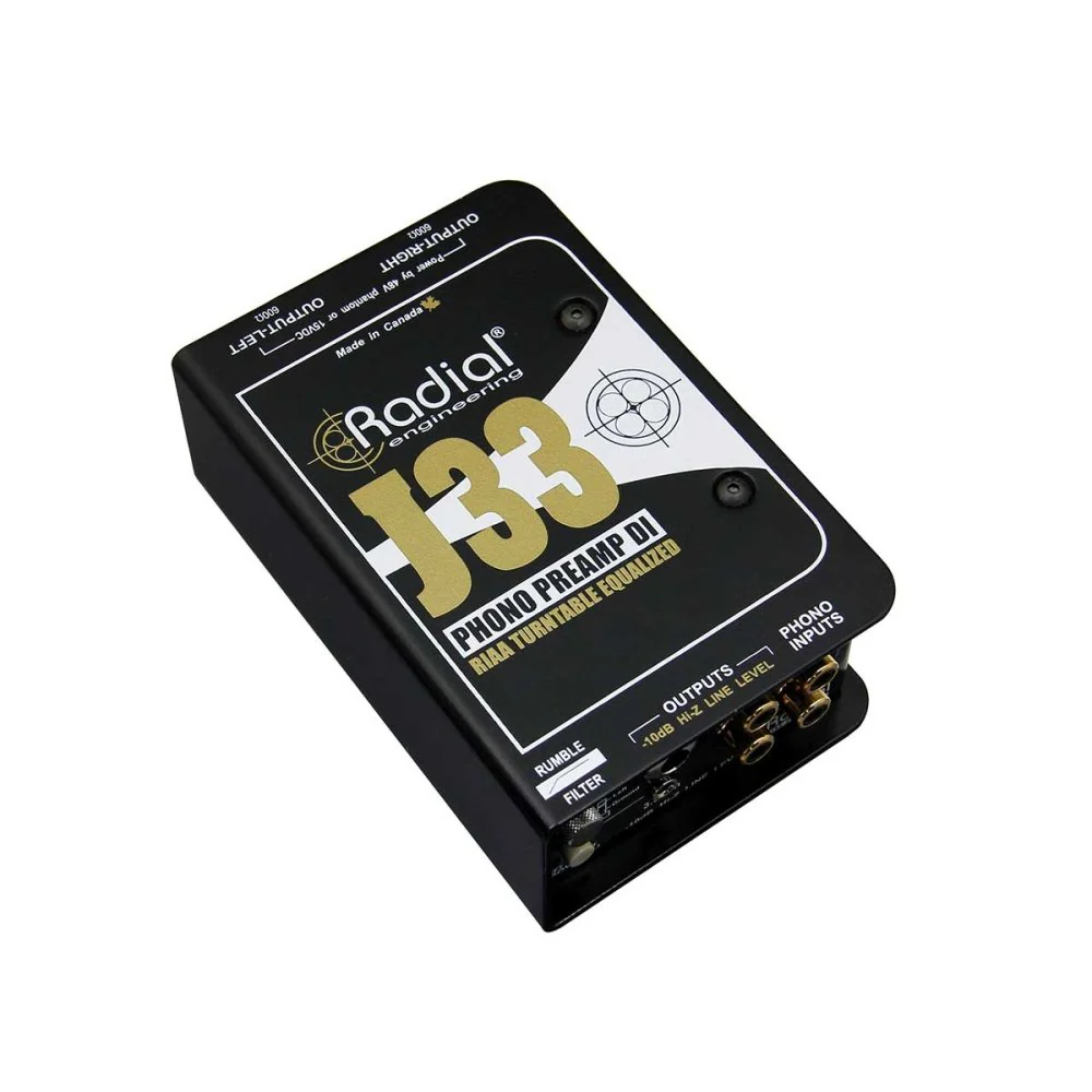 Radial J33 Stereo RIAA Turntable Phono Preamp / DI - Image 2