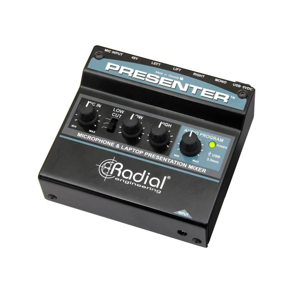 Radial PRESENTER Microphone & Laptop Presentation Mixer - Image 2