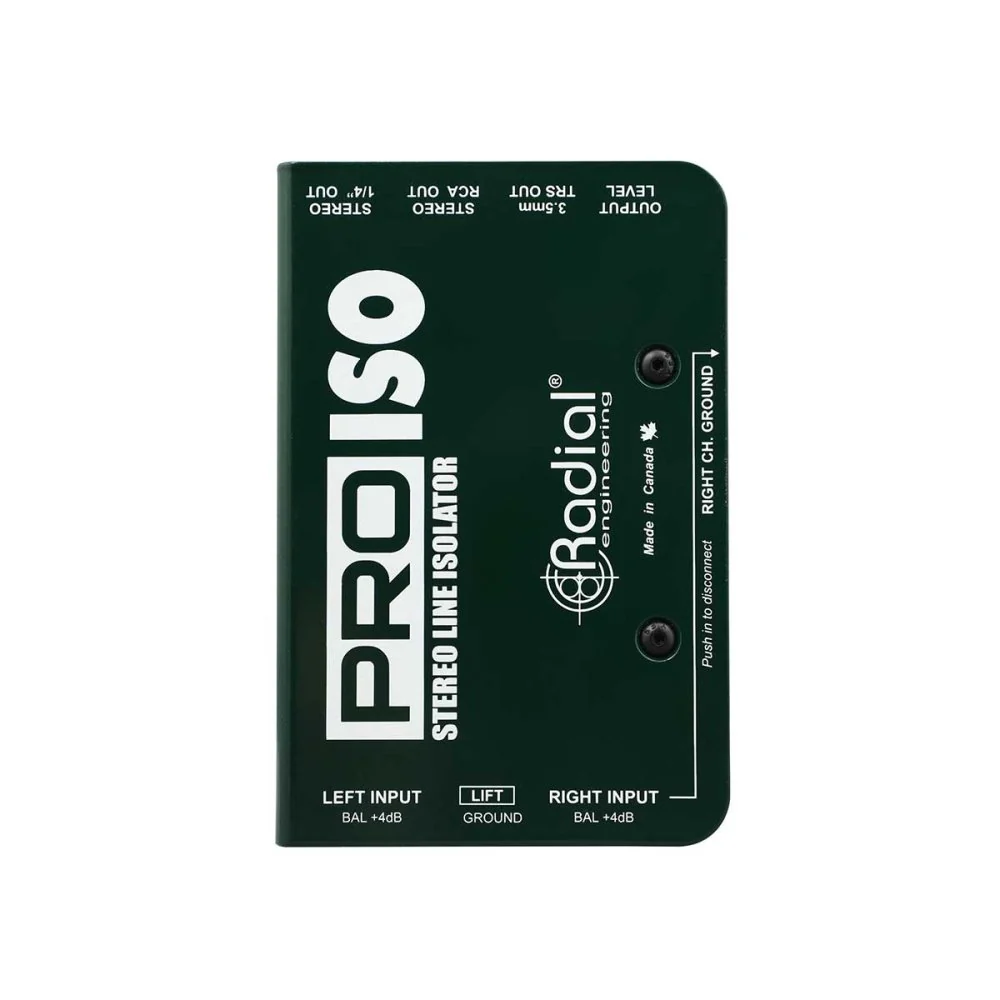 Radial Pro-ISO Passive Stereo Line Isolator +4dB To -10dB Unbalanced - Image 2