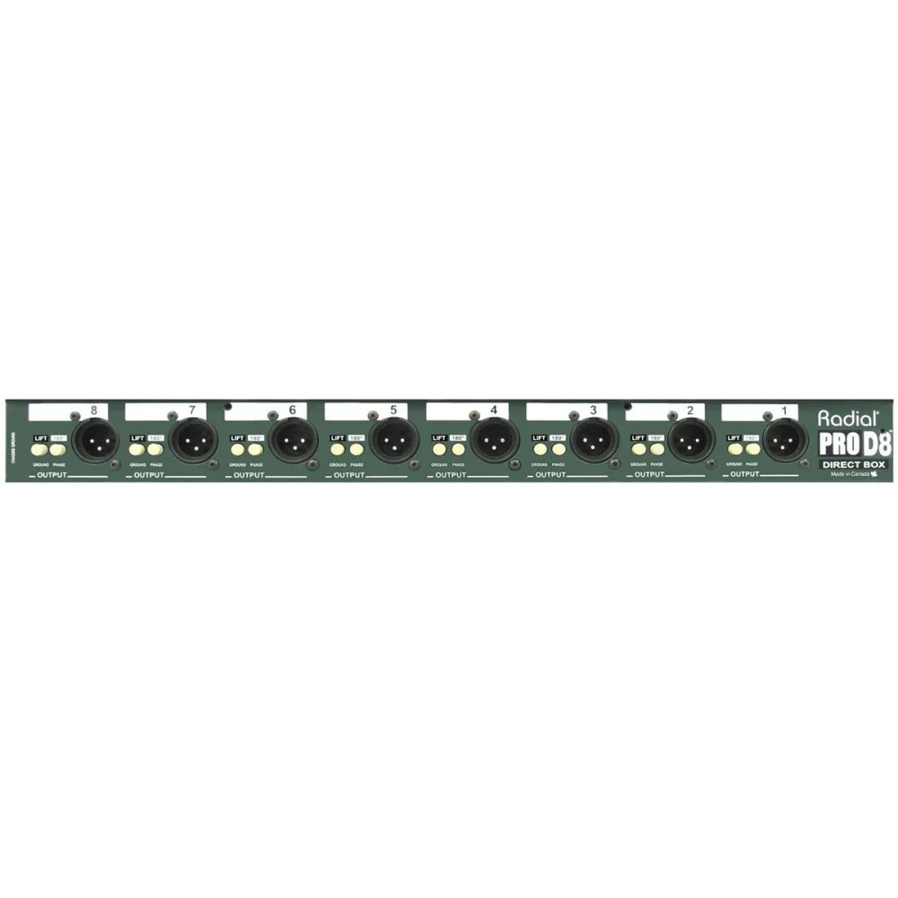 Radial ProD8 8-Ch Rackmount Passive DI - Image 2
