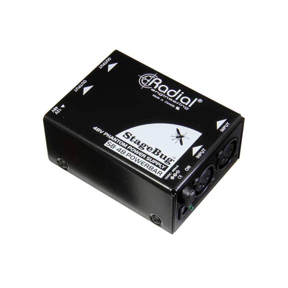 Radial SB-48 StageBug In-Line 48V Phantom Power Supply