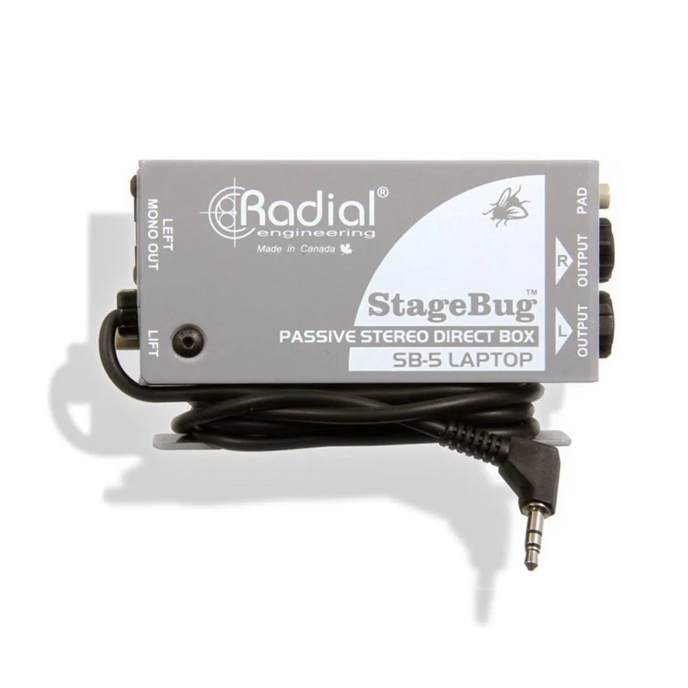 Radial SB-5 StageBug Laptop & Audio Passive DI w/ 3.5mm Jack
