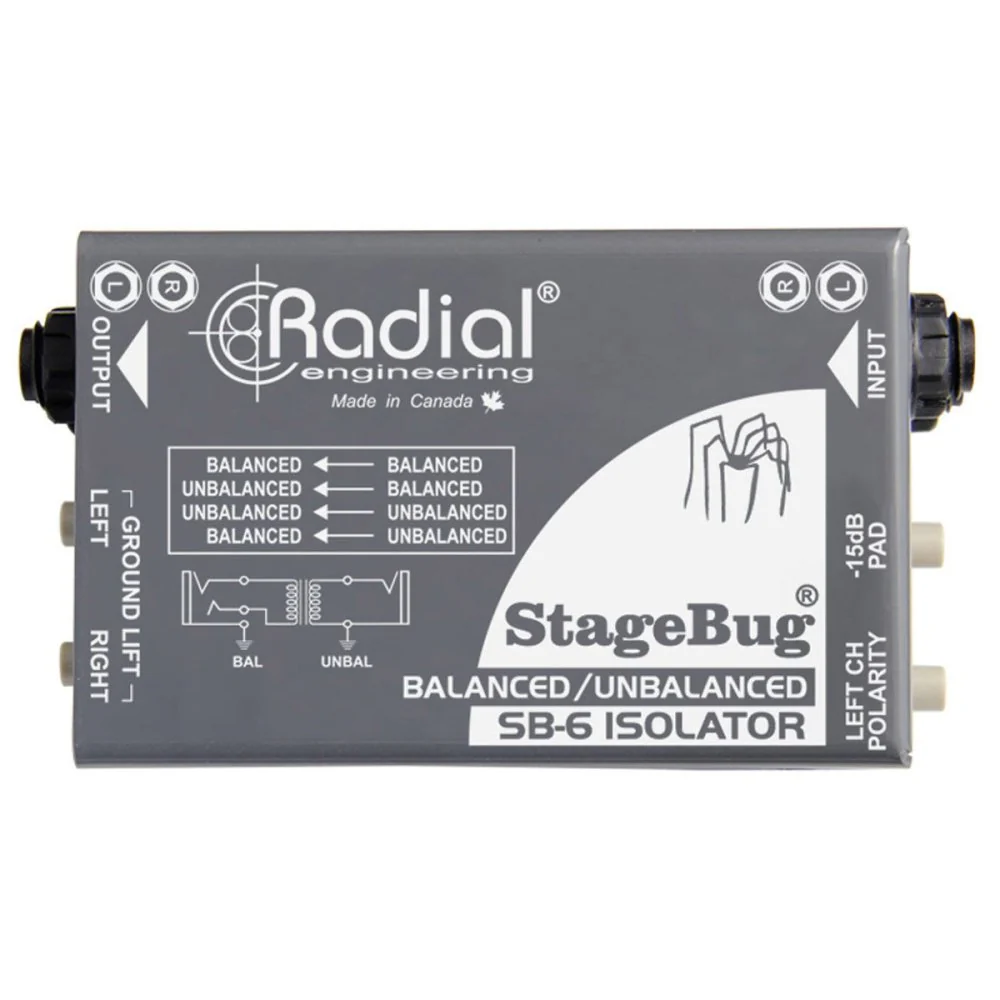 Radial SB-6 StageBug Dual Channel Passive Audio Isolator - Image 3
