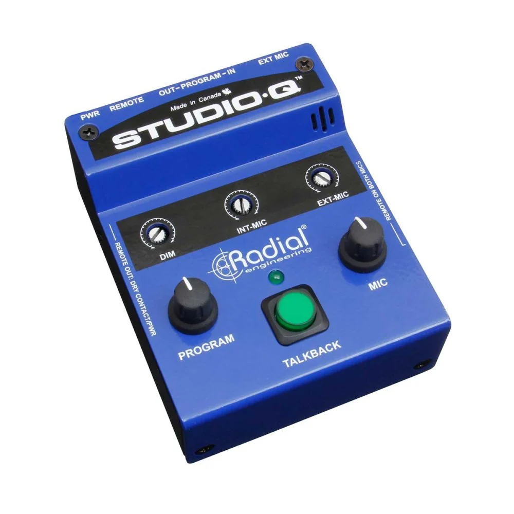 Radial Studio-Q Studio Talkback Interface w/ Built-In Mic, External Mic & Program Input