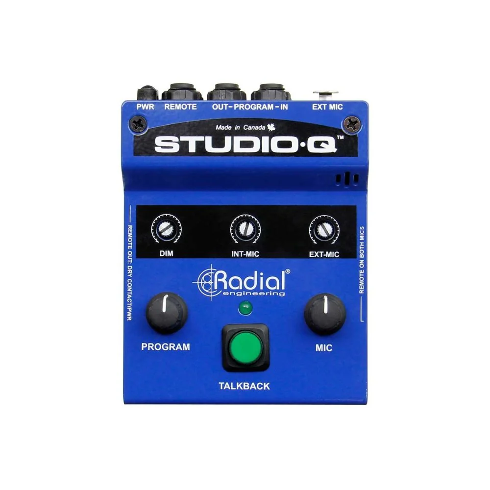 Radial Studio-Q Studio Talkback Interface w/ Built-In Mic, External Mic & Program Input - Image 3