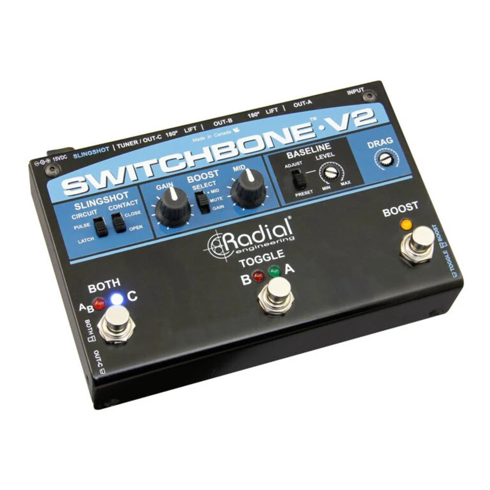 Radial SWITCHBONE V2 Amp Selector & Boost Pedal