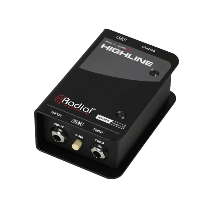 Radial HIGHLINE Passive Line Isolator For Guitar Pedals w/ Jensen Transformer