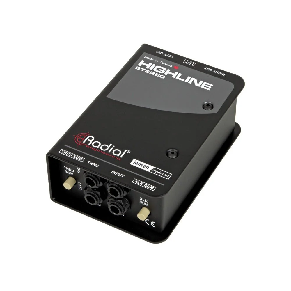 Radial HIGHLINE Stereo Passive Line Isolator For Guitar Pedals w/ Jensen Transformer