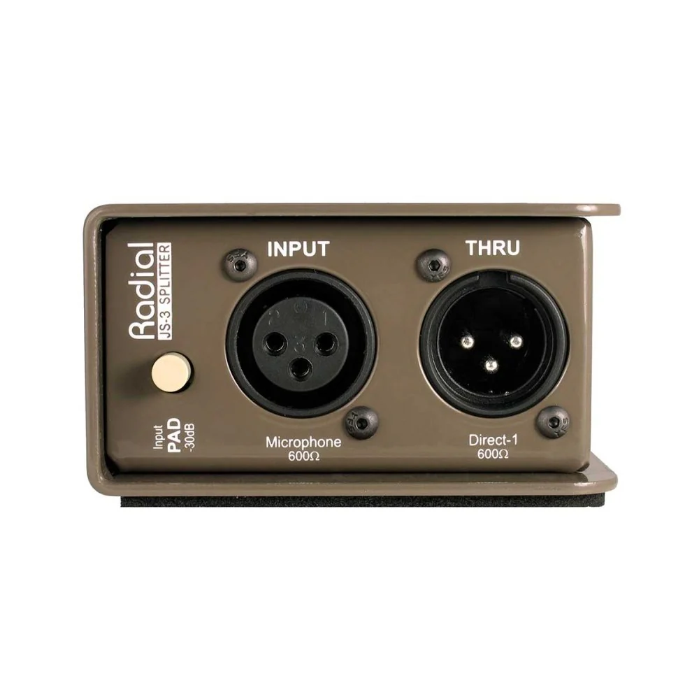 Radial JS3 Mic Splitter w/ 1-Input, 1-Direct Out & 2x Jensen Isolated Outputs - Image 3