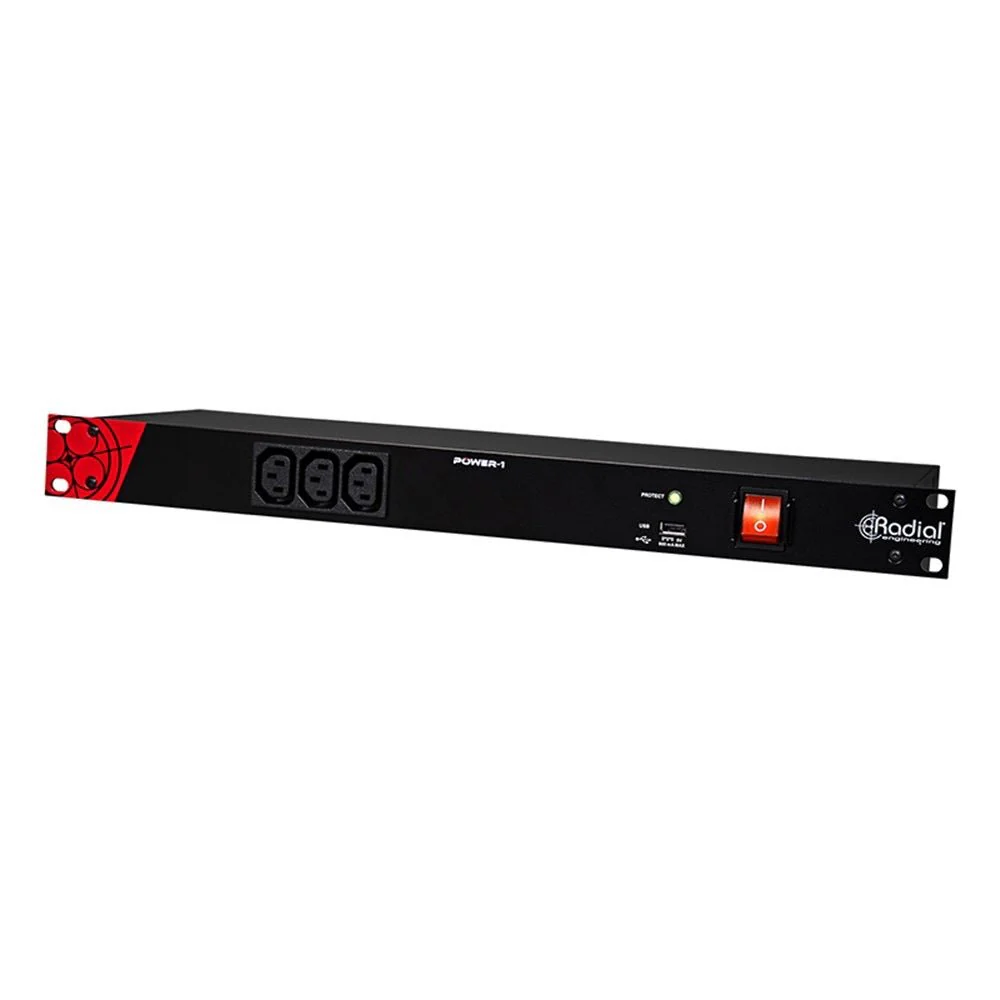 Radial RA-POWER-1 Power Conditioner Rack 1RU w/ 13x IEC Outlet & 1x USB Charging Port - Image 4