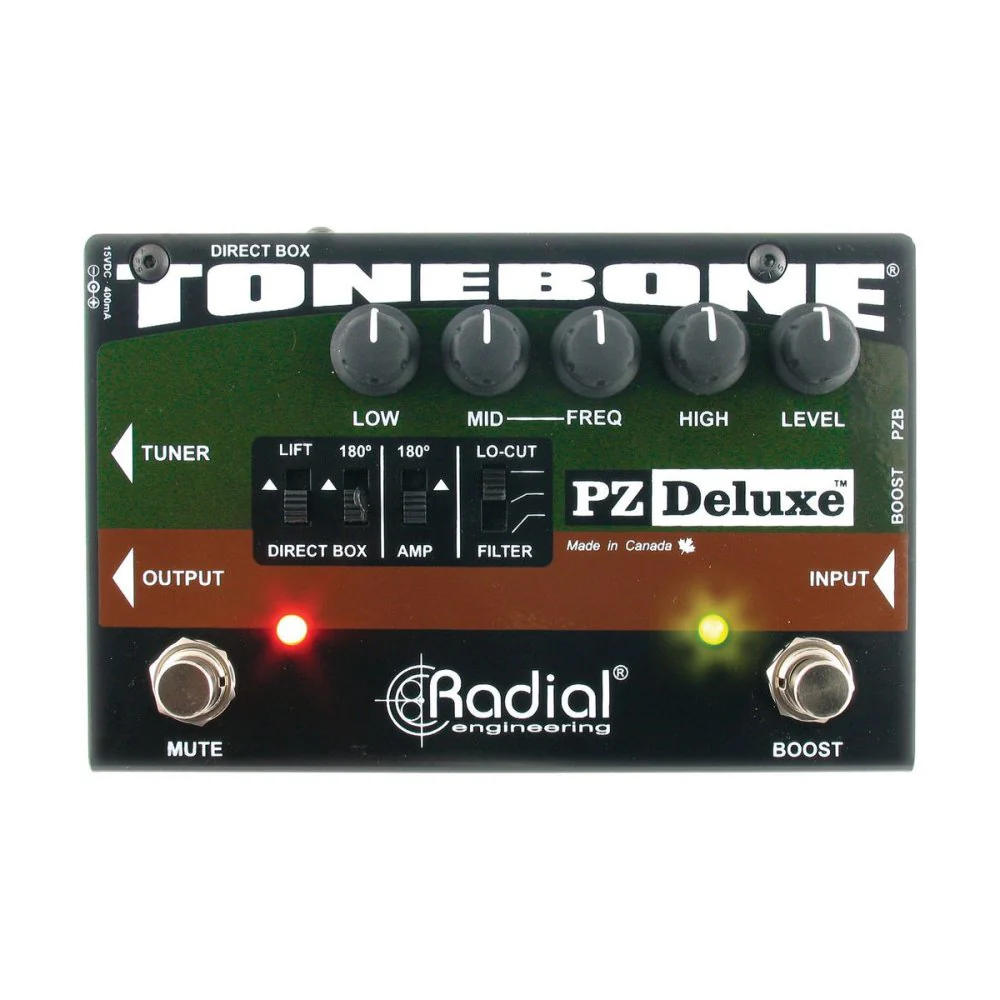 Radial PZ-Deluxe Acoustic instrument Preamp w/ EQ & DI - Image 2