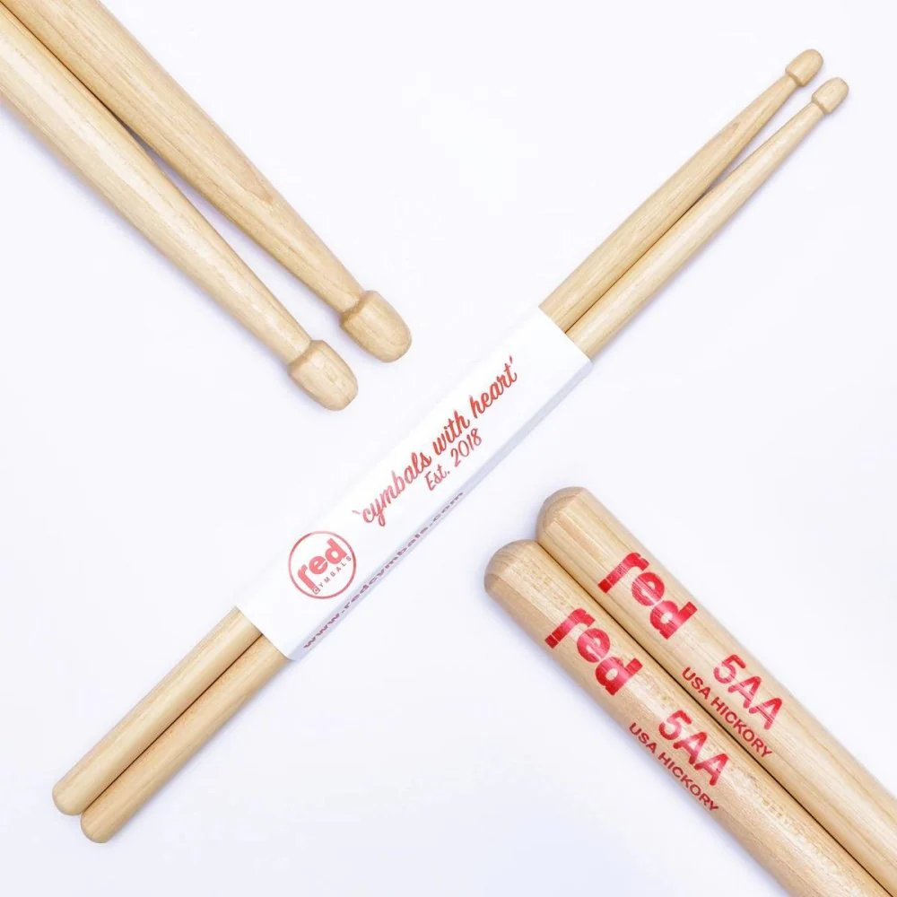 Red Cymbals Red Sticks Natural Series - Image 13