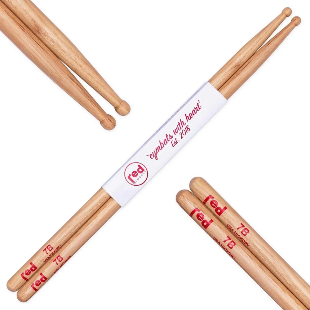 Red Cymbals Red Sticks Natural Series - Image 7