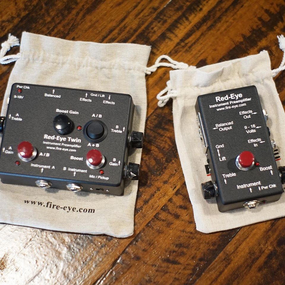 Fire-Eye Development Red-Eye MK2 Active & Passive Preamp DI w/ Clean Boost Switch & Effects Loop - Image 4