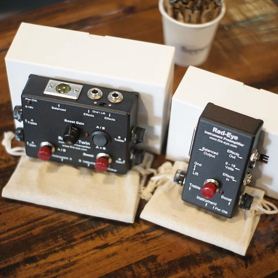 Fire-Eye Development Red-Eye MK2 Active & Passive Preamp DI w/ Clean Boost Switch & Effects Loop - Image 5