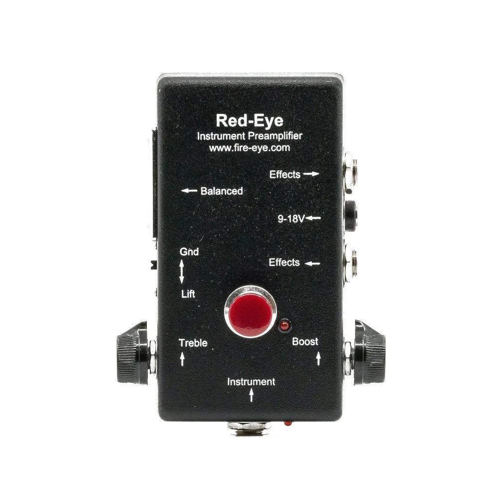 Fire-Eye Development Red-Eye MK2 Active & Passive Preamp DI w/ Clean Boost Switch & Effects Loop - Image 8