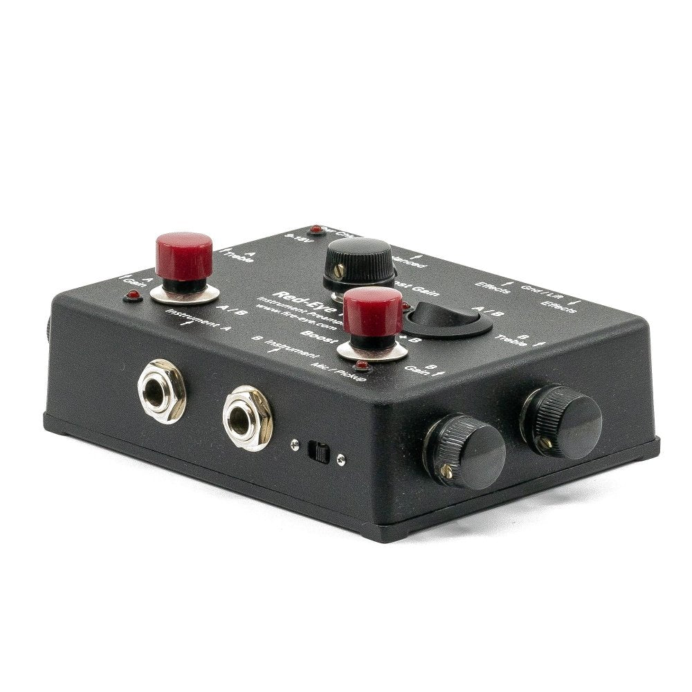 Fire-Eye Development Red-Eye TWIN MK2 Dual Input Active & Passive Preamp DI w/ Clean Boost, Effects Loop & AB Switch / Sum - Image 11