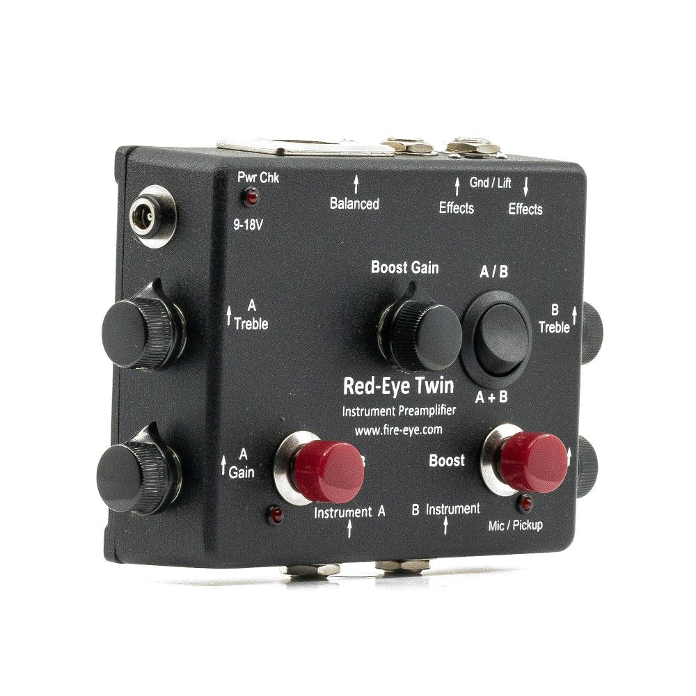 Fire-Eye Development Red-Eye TWIN MK2 Dual Input Active & Passive Preamp DI w/ Clean Boost, Effects Loop & AB Switch / Sum - Image 24