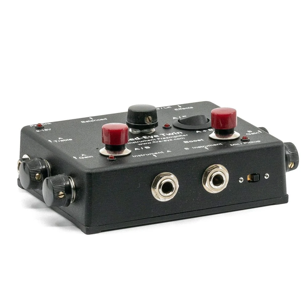 Fire-Eye Development Red-Eye TWIN MK2 Dual Input Active & Passive Preamp DI w/ Clean Boost, Effects Loop & AB Switch / Sum - Image 8