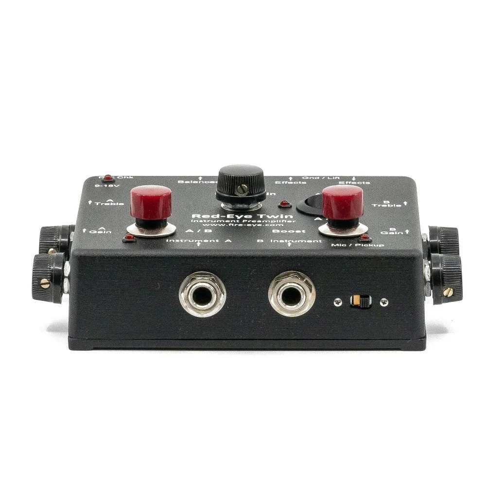 Fire-Eye Development Red-Eye TWIN MK2 Dual Input Active & Passive Preamp DI w/ Clean Boost, Effects Loop & AB Switch / Sum - Image 9