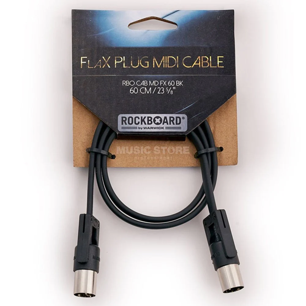 RockBoard FlaX Plug MIDI Cable 5pin DIN Flat MIDI Patch Cable - Image 3