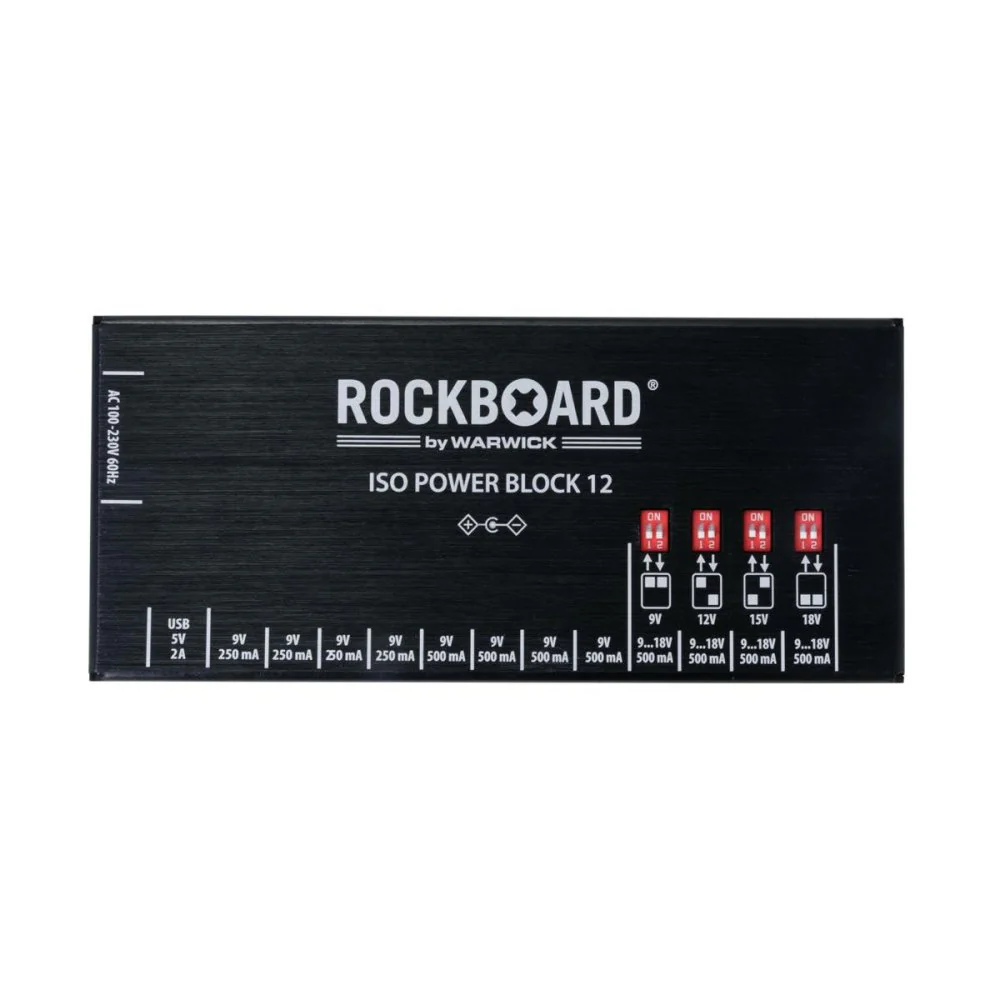 Rockboard ISO Power Block IEC V12 High Current 12-Output Pedal Power Supply - Image 4