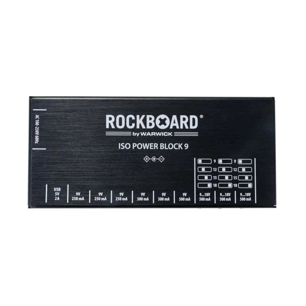 Rockboard ISO Power Block IEC V9 High Current 9-Output Pedal Power Supply - Image 3
