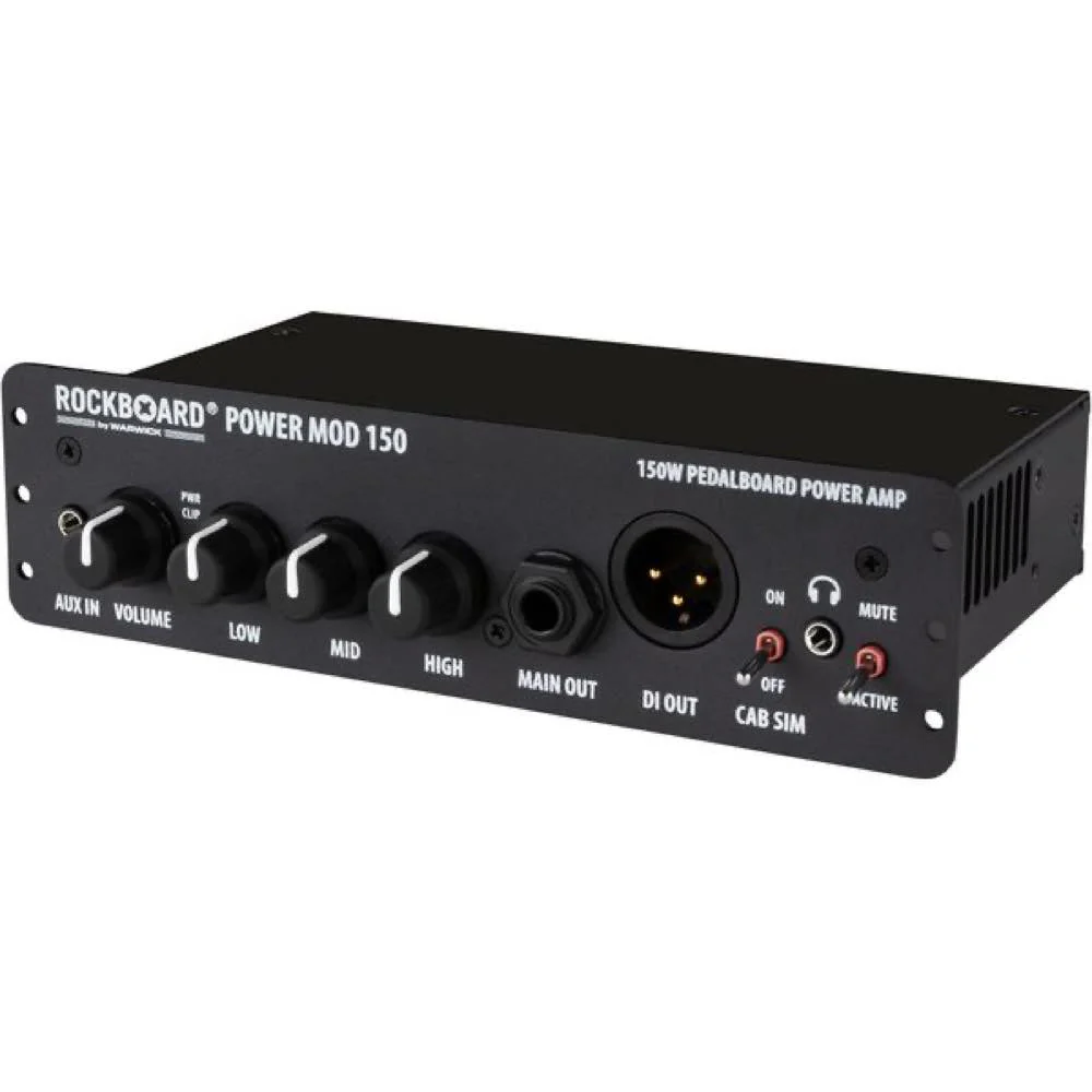 Warwick Rockboard Power MOD 150 Class D Power Amp Module For Pedalboards w/ DI, Cab Sim & Headphone Output