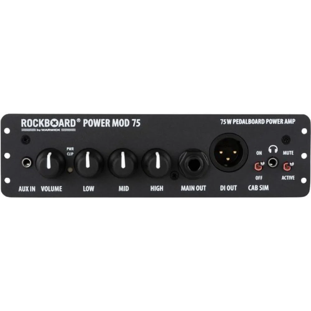 Warwick Rockboard Power MOD 75 Class D Power Amp Module For Pedalboards w/ DI, Cab Sim & Headphone Output - Image 3