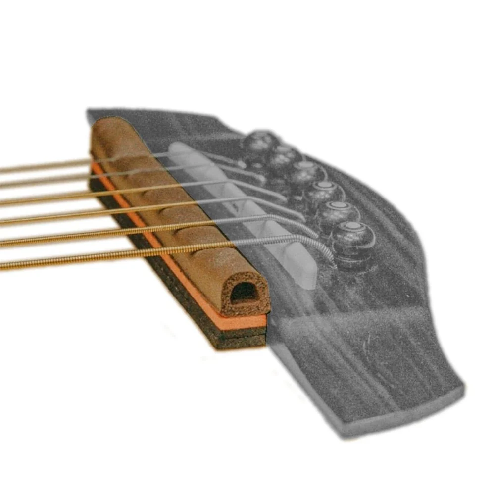 Rosette Rubber Bridge Guitar Kit Tremolo Mute Mod For Acoustic & Classical Guitar