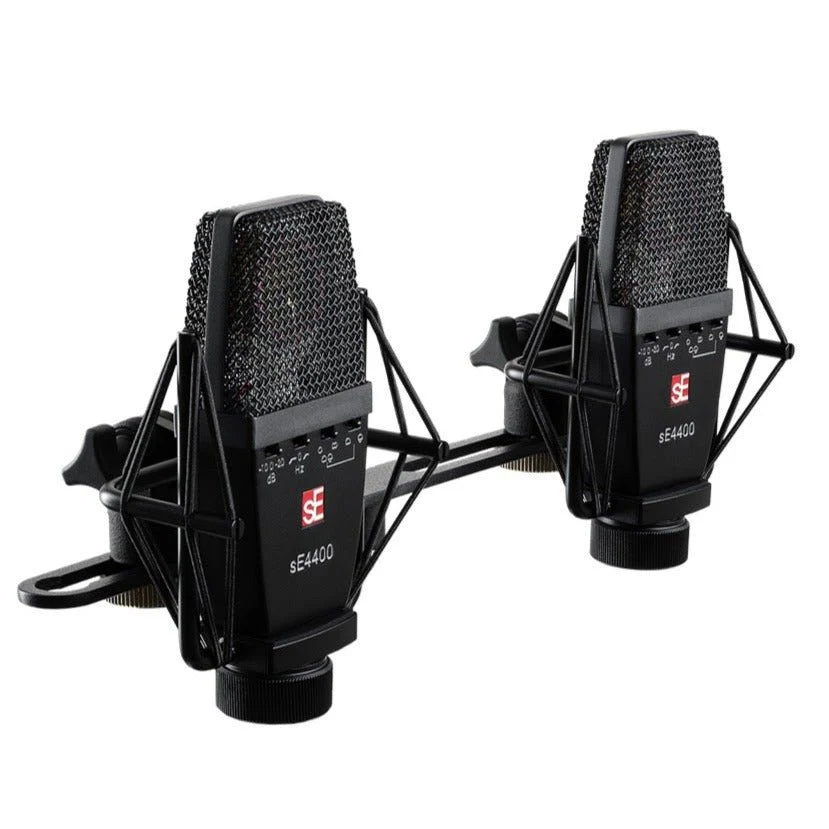 sE Electronics sE4400 Matched Pair Multi Pattern Large Diaphragm Condenser Microphone - Image 2