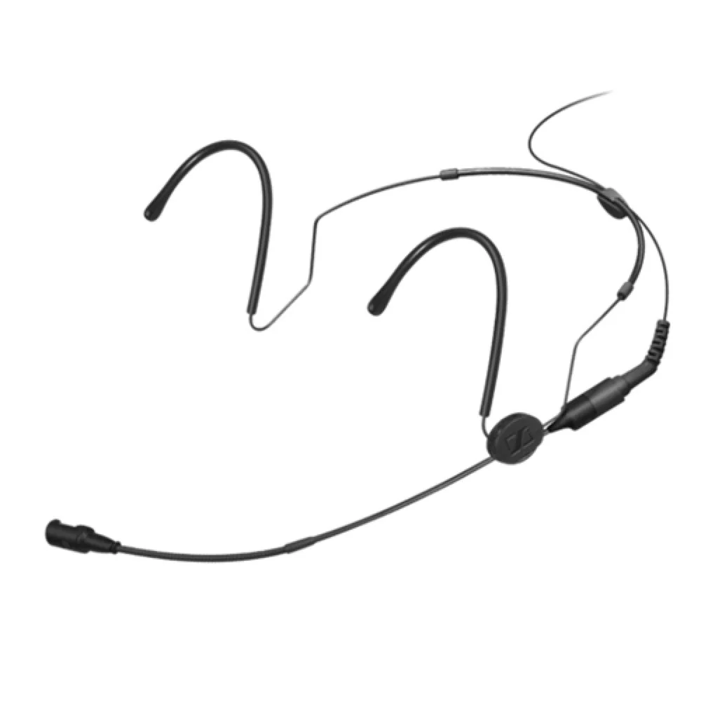 Sennheiser HSP 4 EW High-Quality Condenser Cardioid Headset Mic for Vocal & Speech (Black) 3.5mm Locking Jack