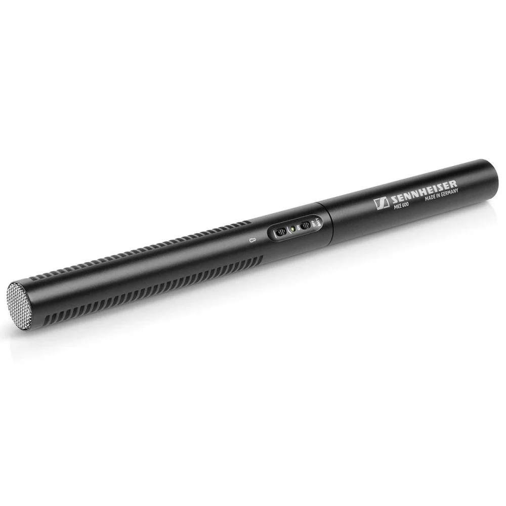Sennheiser MKE 600 Battery Powered Super Cardioid Shotgun Microphone w/ Camera Hotshoe Mount - Image 2